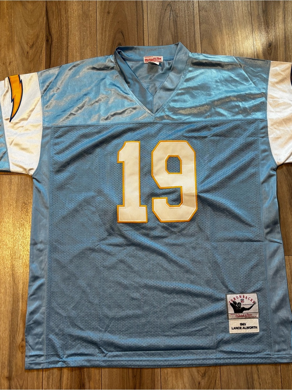 2XL Chargers Lance Alworth Mitchell & Ness Throwbacks Powder Blue Jersey